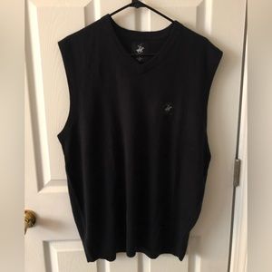 Beverly Hills Polo Club, acrylic vest, Size XL, Men’s Black 100